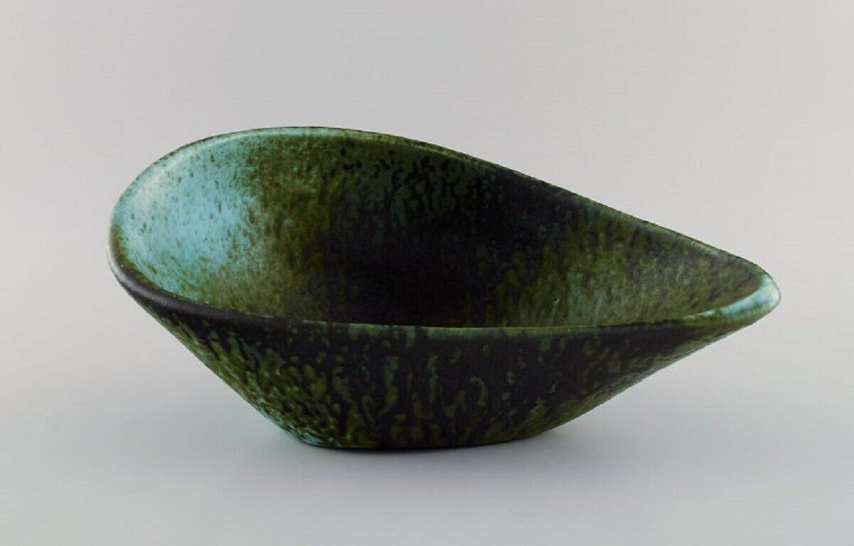 Accolay France Freeform bowl in glazed ceramics 1960s