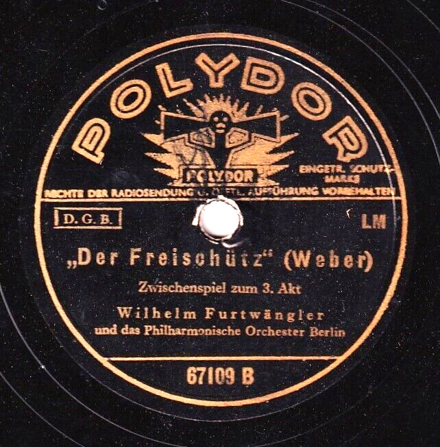 Furtwängler Weber (Freischütz - overture; etc) Pol 67108-9 (2) NM(-)