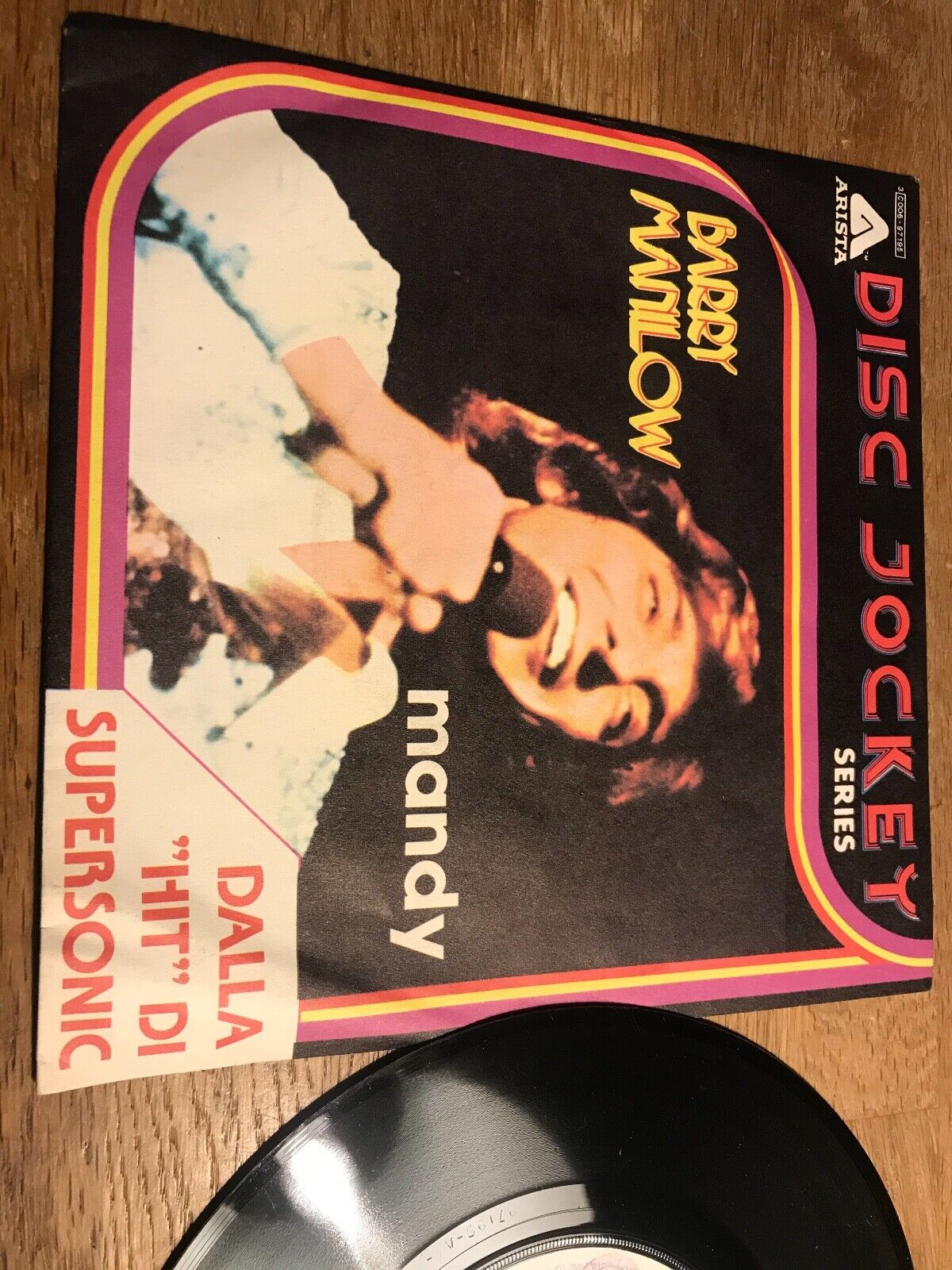 BARRY MANILOW "MANDY / SOMETHING´S COMIN´ UP" 1976 ITALIAN VINYL SINGLE SIAE OOP