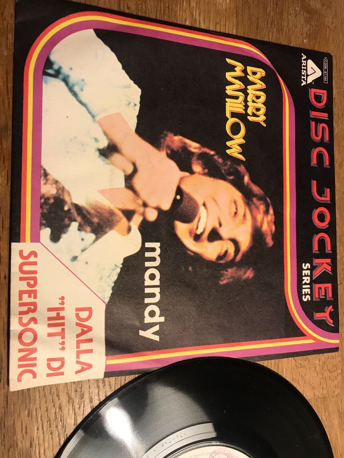 BARRY MANILOW "MANDY / SOMETHING´S COMIN´ UP" 1976 ITALIAN VINYL SINGLE SIAE OOP