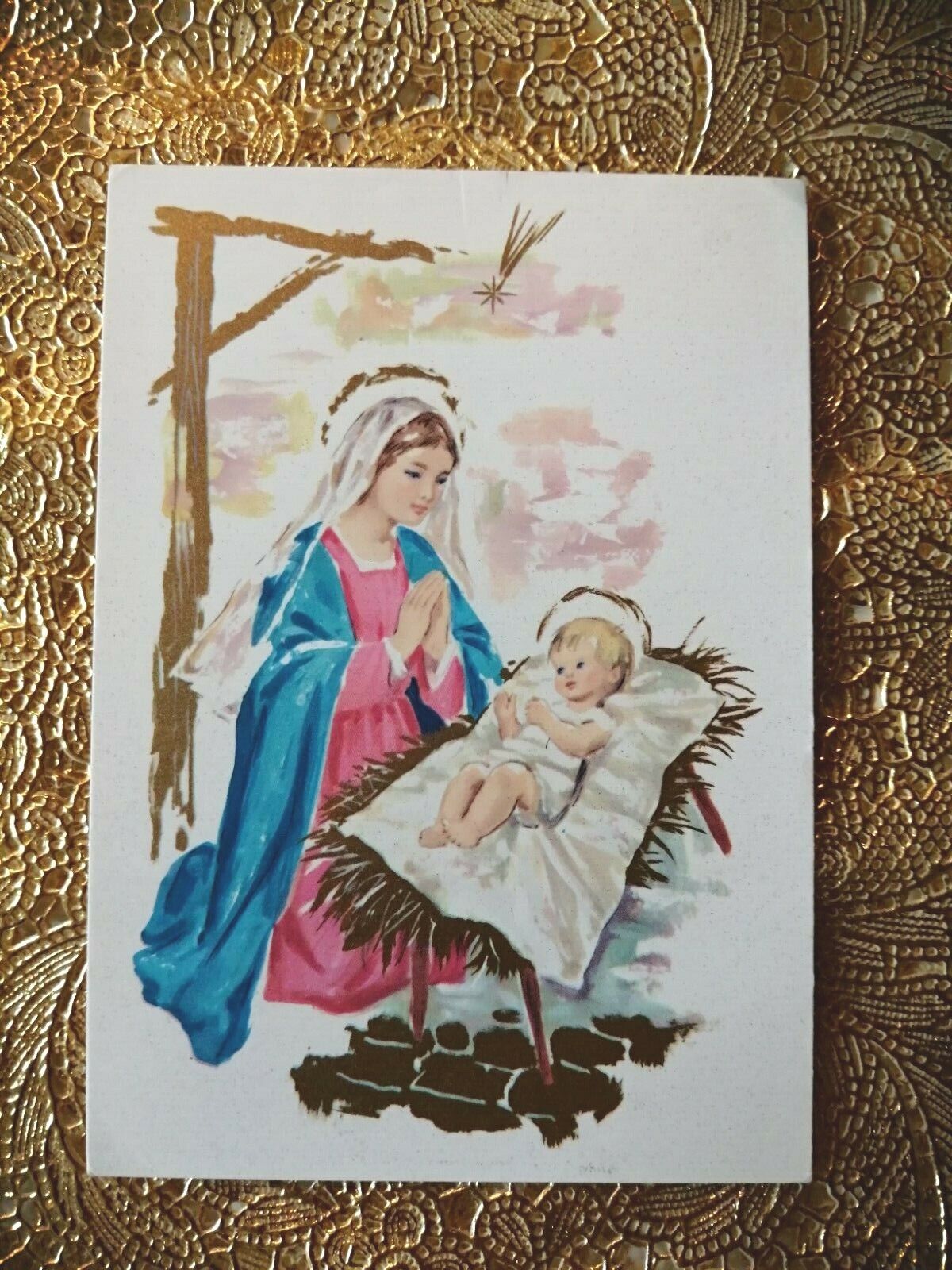 Vintage and collectible Danish Christmas cardPosted in 1987 ( No 3 p)