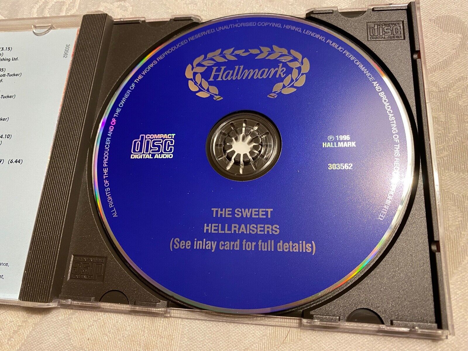 THE SWEET "HELLRAIDERS LIVE AND RARE" 1996 CD 13 TRACK HALLMARK RECORDS ENGLAND*