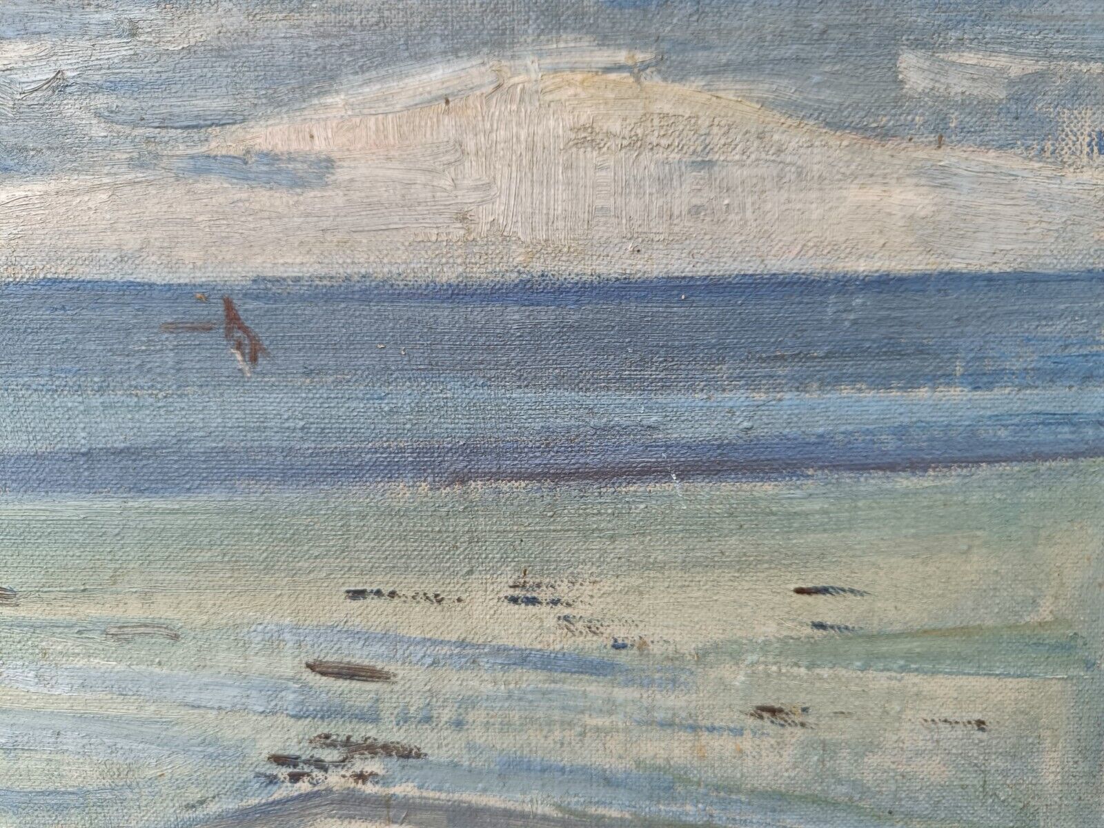 Knud Aage Borchsenius (1921-1971): COASTAL LANDSCAPE WITH A BIRD