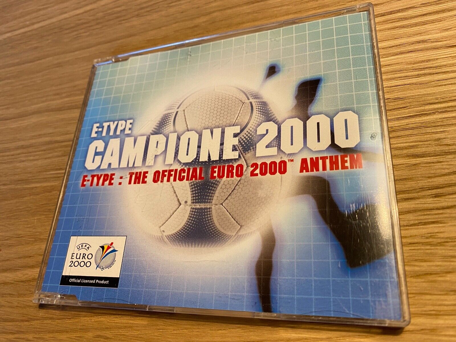 E-TYPE "CAMPIONE 2000 THE OFFICIAL EURO 2000 ANYHEM" 4 TRACK 2000 CD SINGLE MINT