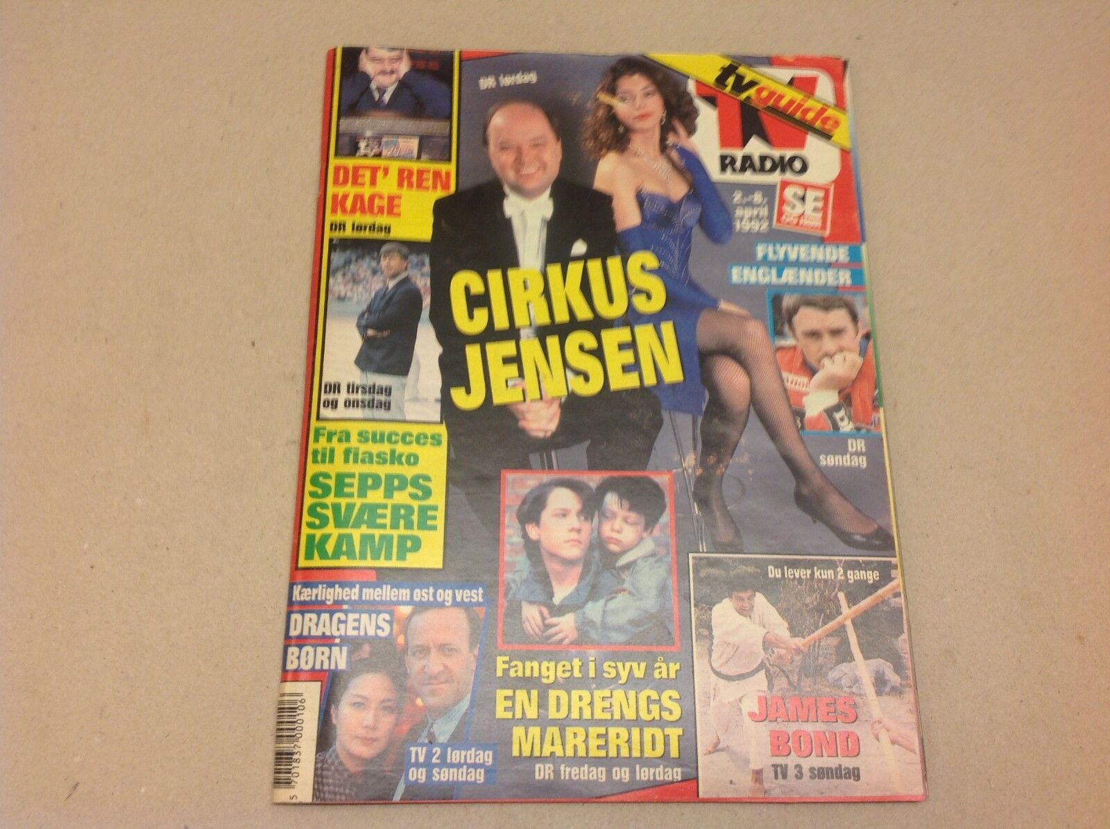 Elton John Hugh Williams Princess Diana Vtg Danish Magazine 1992 "Se og Hoer"