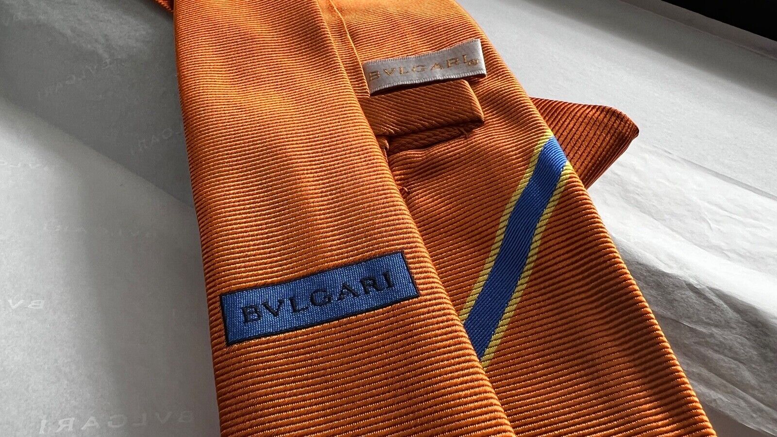 Ties for men 100% silk BVLGARI rare