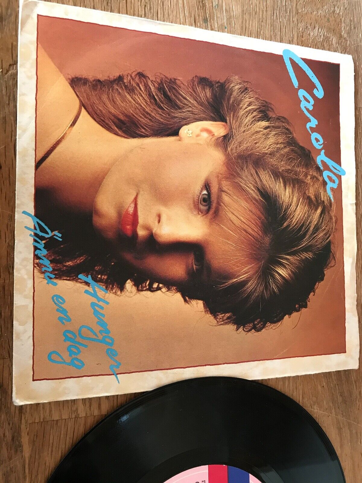 CAROLA "HUNGER / ÂNNU EN DAG" 1983 7 VINYL SINGLE NCB SWEDISH PRESSING 1983 RARE