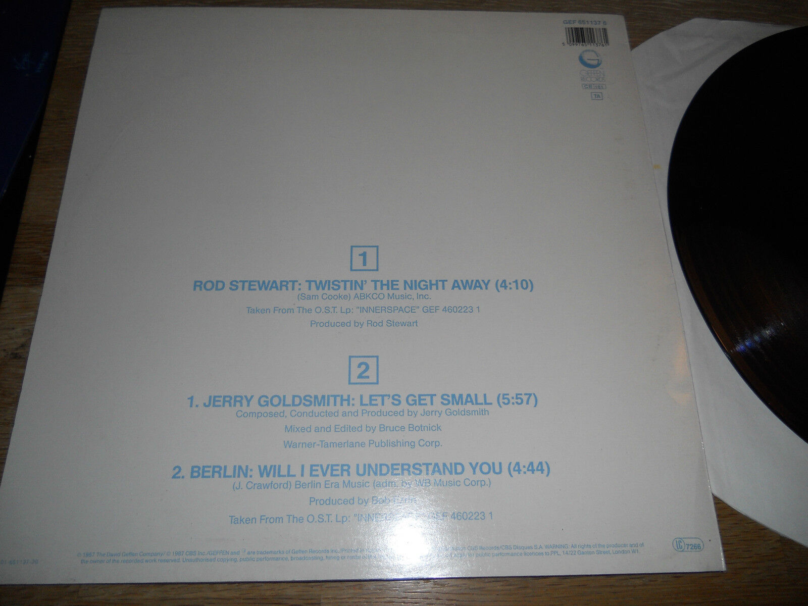 ROD STEWART "TWISTIN´ THE NIGHT AWAY" 3 TRACKS 1987 DUTCH 12" SINGLE SCARCE USED