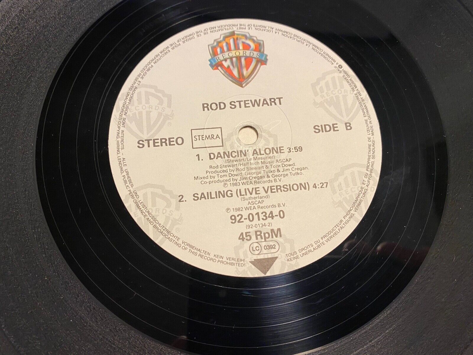 ROD STEWART "WHAT AM I GONNA DO (I´M SO IN LOVE WITH YOU" WARNER BROS MAXI 45RPM