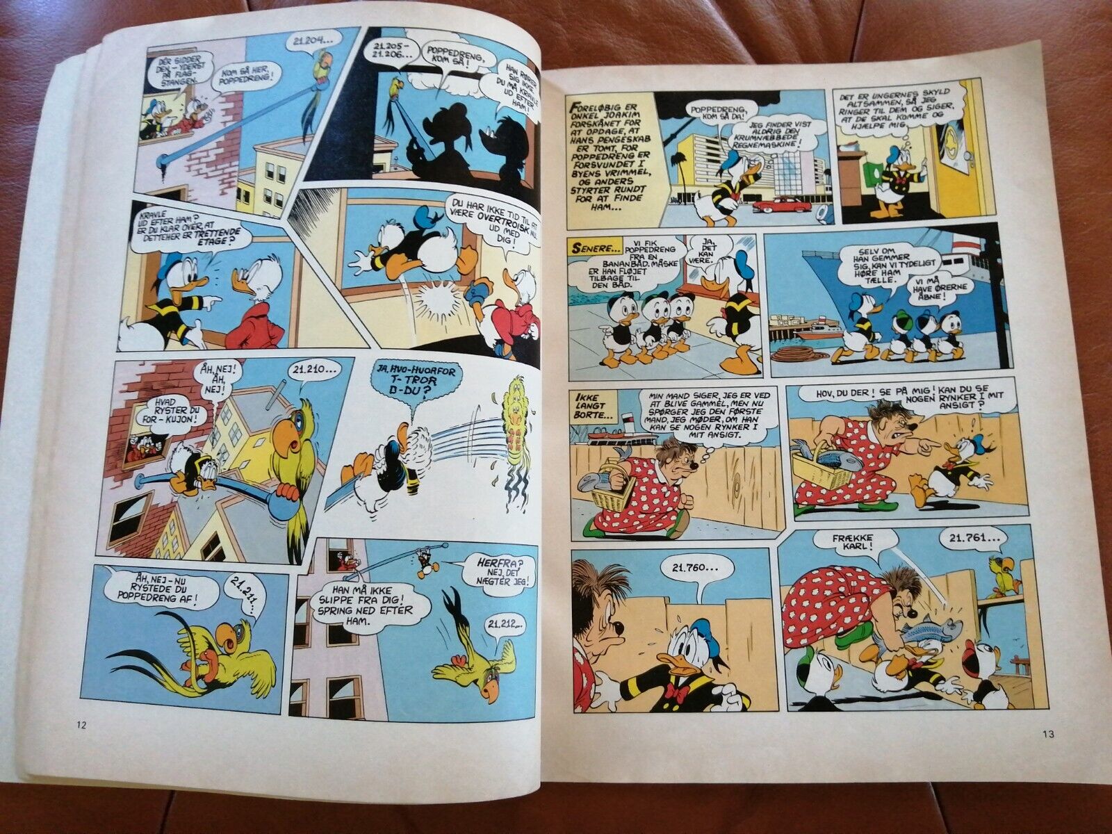 Danish comic book"ANDERS AND og Den Skøre Papegøje" 1983