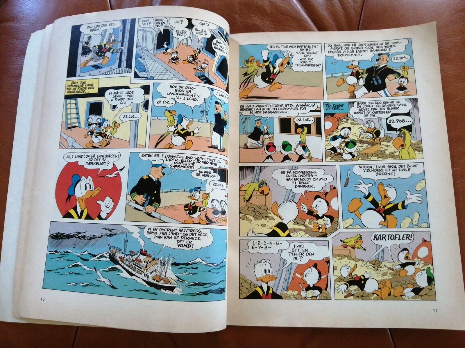 Danish comic book"ANDERS AND og Den Skøre Papegøje" 1983