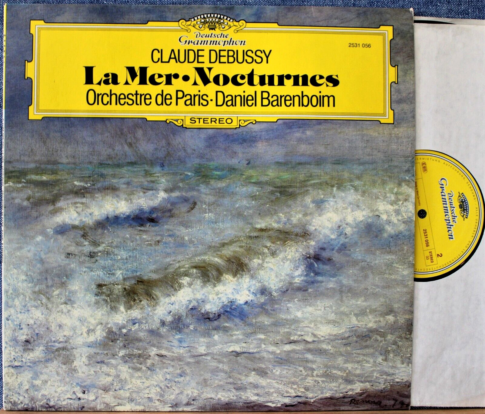 Barenboim Debussy (La Mer; Nocturnes) DGG 2531 056 NM