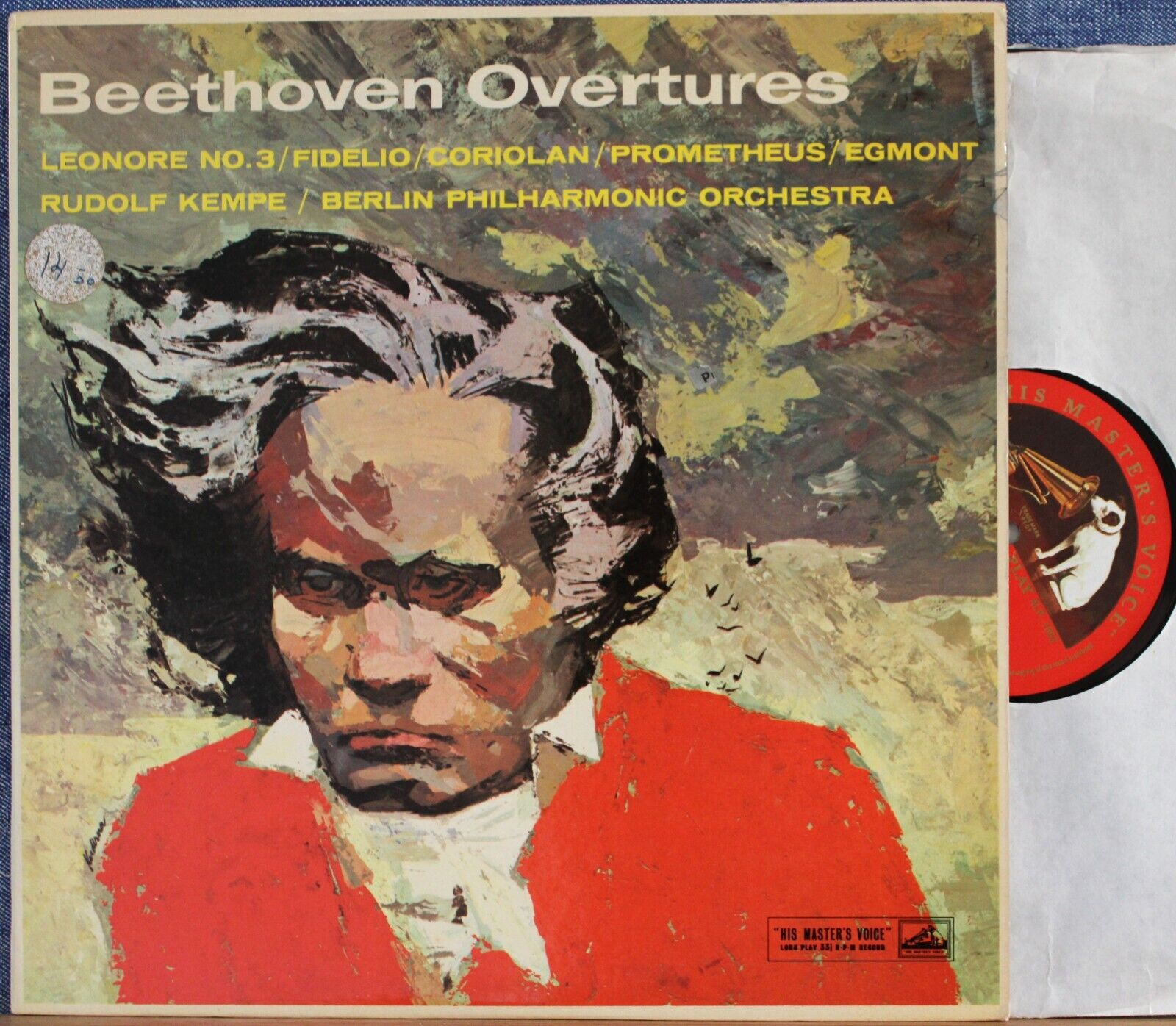 Kempe Beethoven (Overtures) HMV ALP 1663 NM