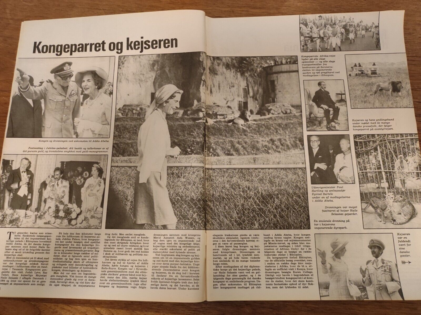 KING FREDERIK Queen Ingrid HELLE VIRKNER Dirch Passer 1970 Danish Magazine BB119