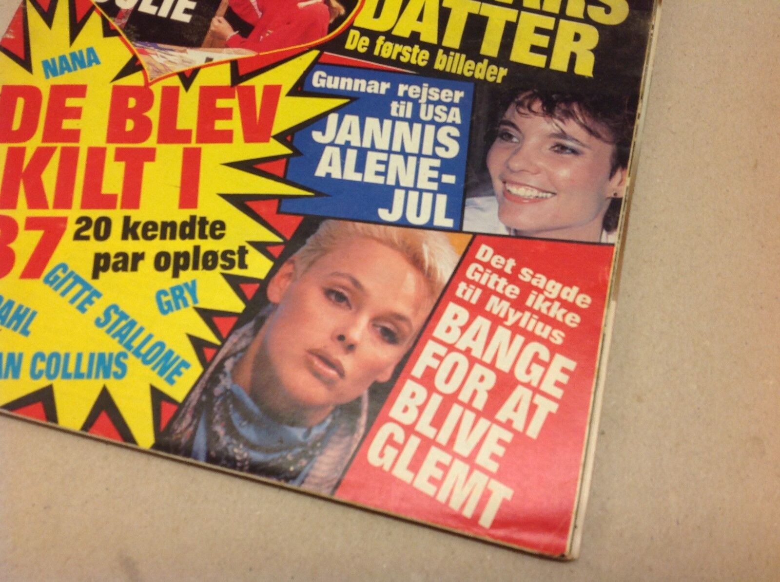 Gitte Nielsen Stallone + Marty Feldman Back Danish Magazine 1987 "Se og Hoer"