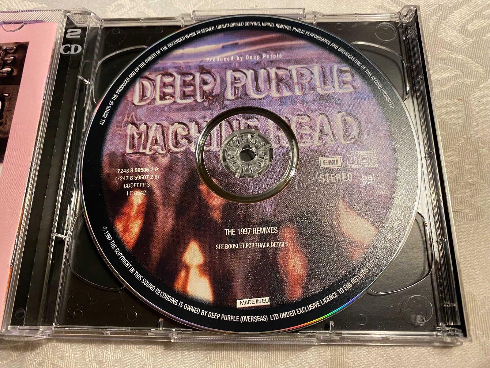 DEEP PURPLE "MACHINE HEAD" ANNIVERSARY 2CD EDITION REMASTERS 1997 REMIXES EMI CD