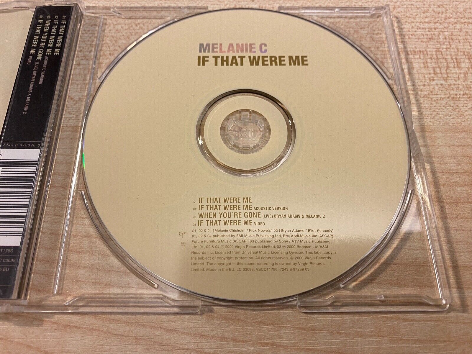 MELANIE C EX SPICE GIRL SPORTY SPICE "IF THAT WERE ME" ENHANCED CD SINGLE 2000*