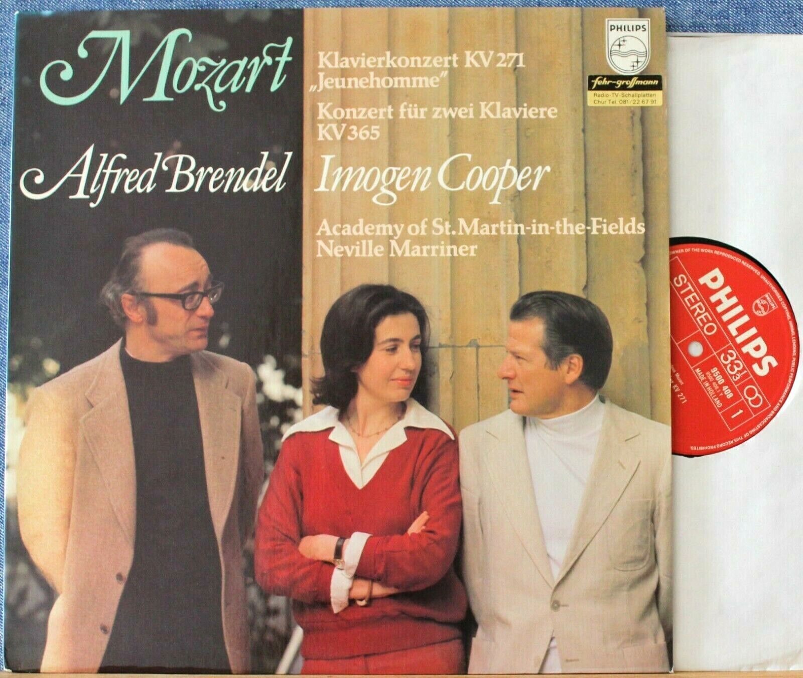 Brendel Cooper; Marriner Mozart (Piano concertos) Philips 9500 408 NM