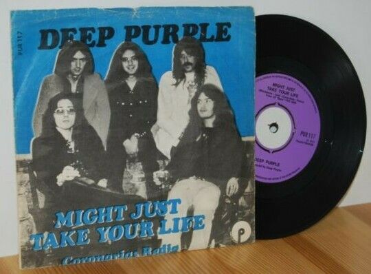 DEEP PURPLE Might Just Take Your Life SUPER RARE Danish PS Picture Sleeve