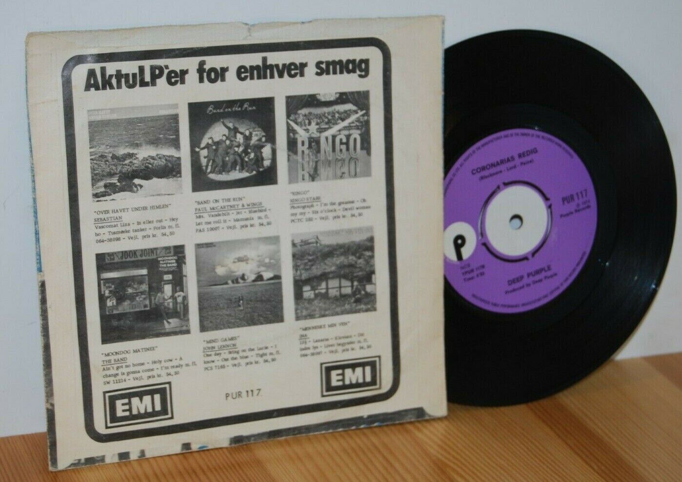 DEEP PURPLE Might Just Take Your Life SUPER RARE Danish PS Picture Sleeve