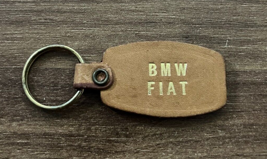 Vintage BMW Fiat Leather Danish Car Dealership Memorabilia 1980s