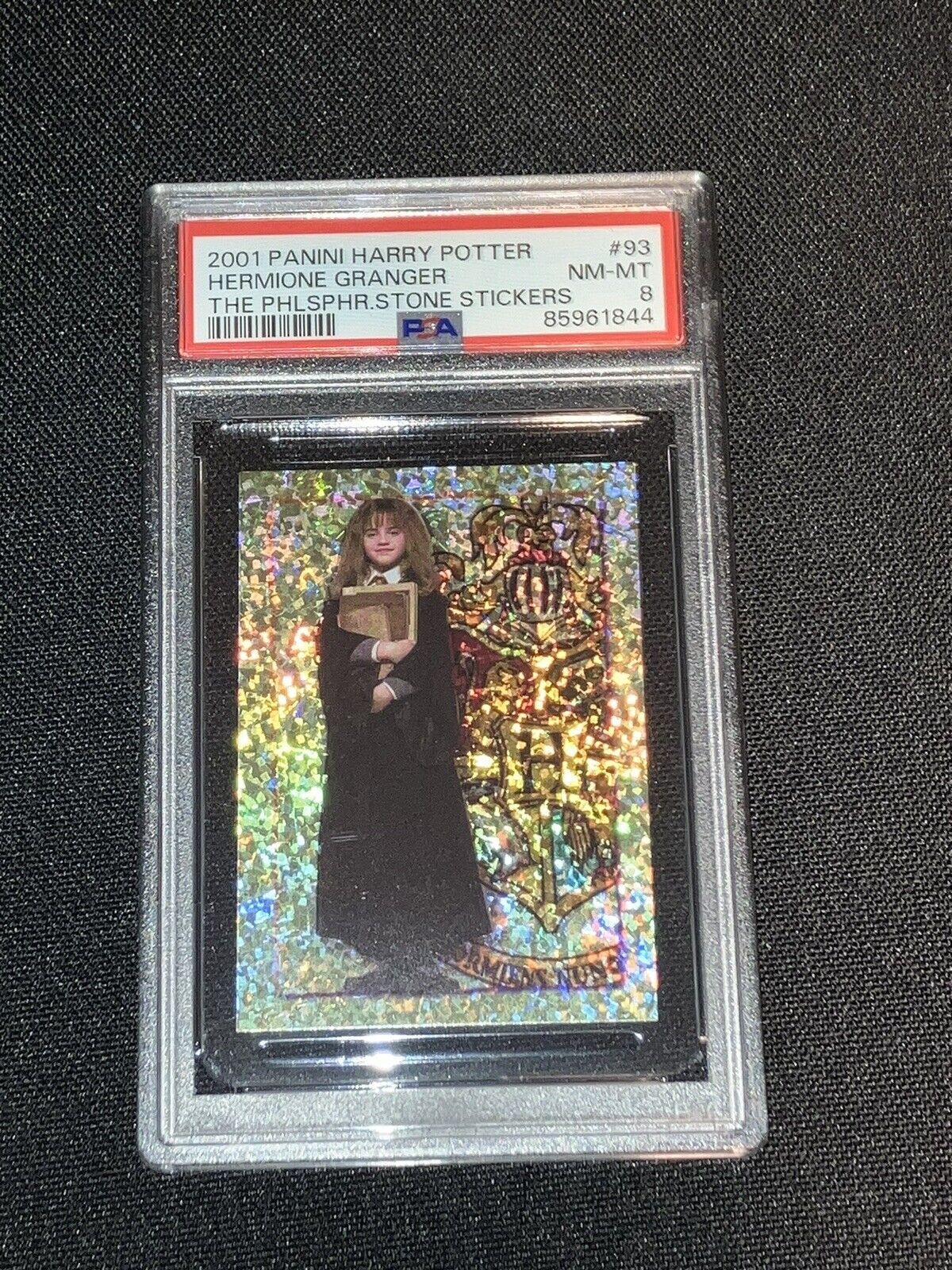 2001 PANINI HARRY POTTER  THE PHILOSOPHERS'S STONE STICKER HERMIONE PSA 8 💥