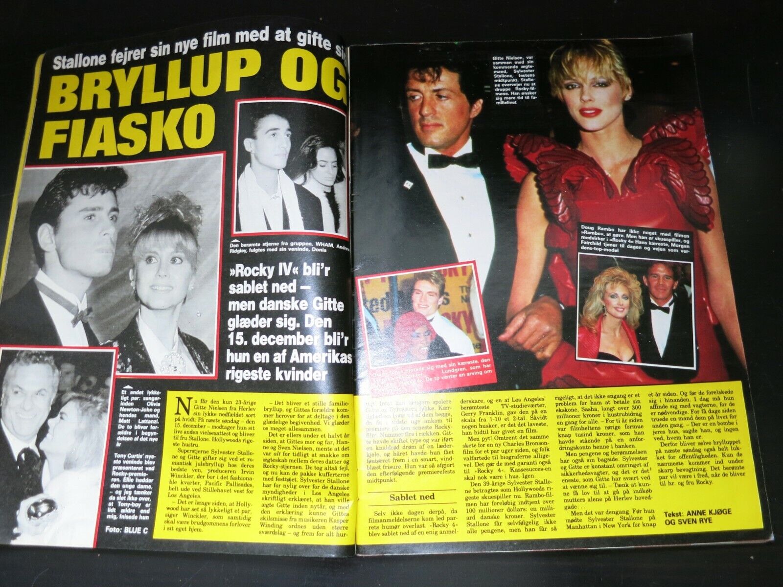 Mag 1985 JANNI SPIES Peter Mark Richman DYNASTY Brigitte Nielsen STALLONE AA37