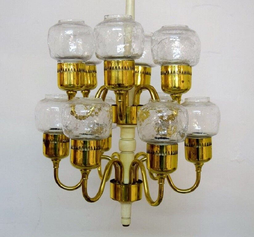 Impressive Hans Agne Jakobsson ceiling lights Markaryd 1960-70s