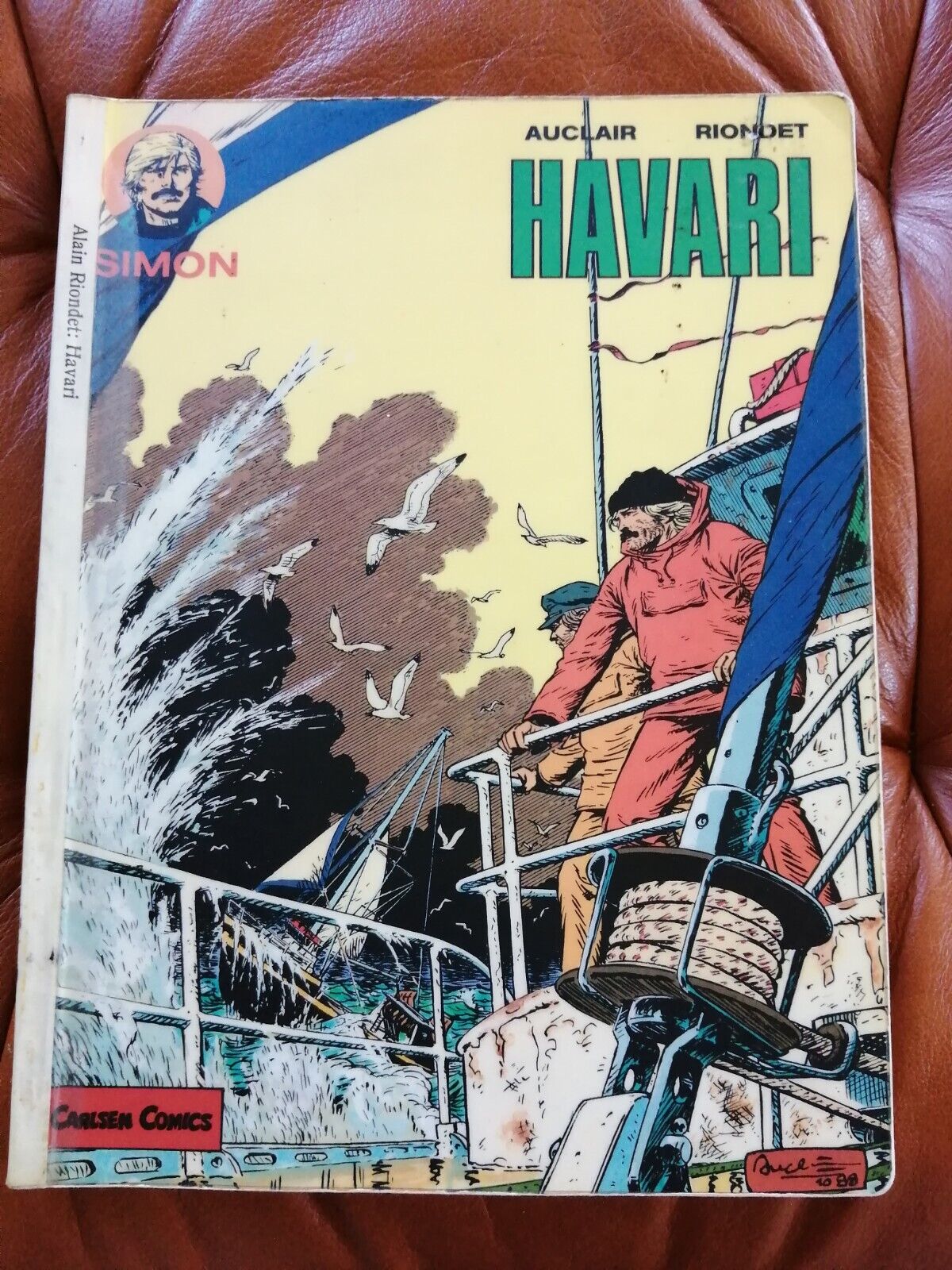 Danish comic book"Havari"Naufrage by Auclair/Riondet1sted 1989Ex-library