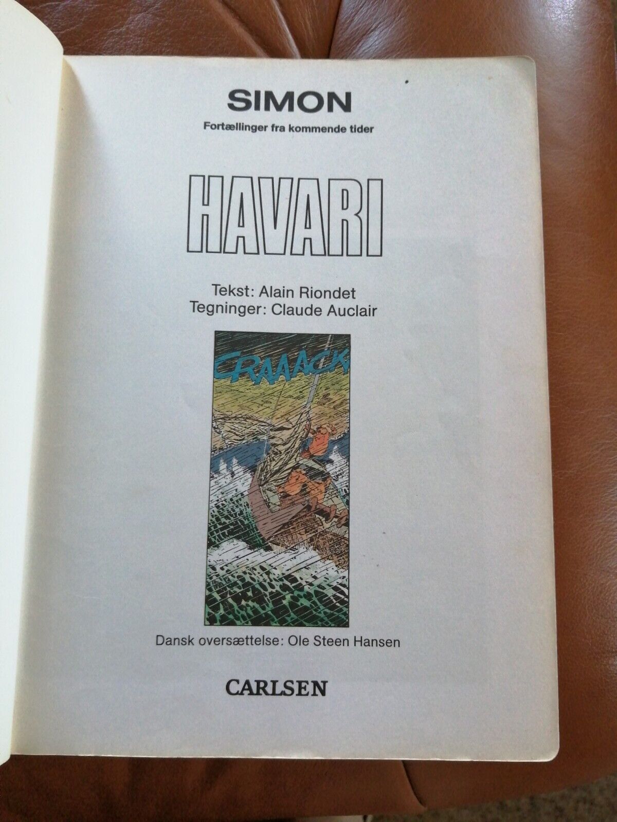 Danish comic book"Havari"Naufrage by Auclair/Riondet1sted 1989Ex-library