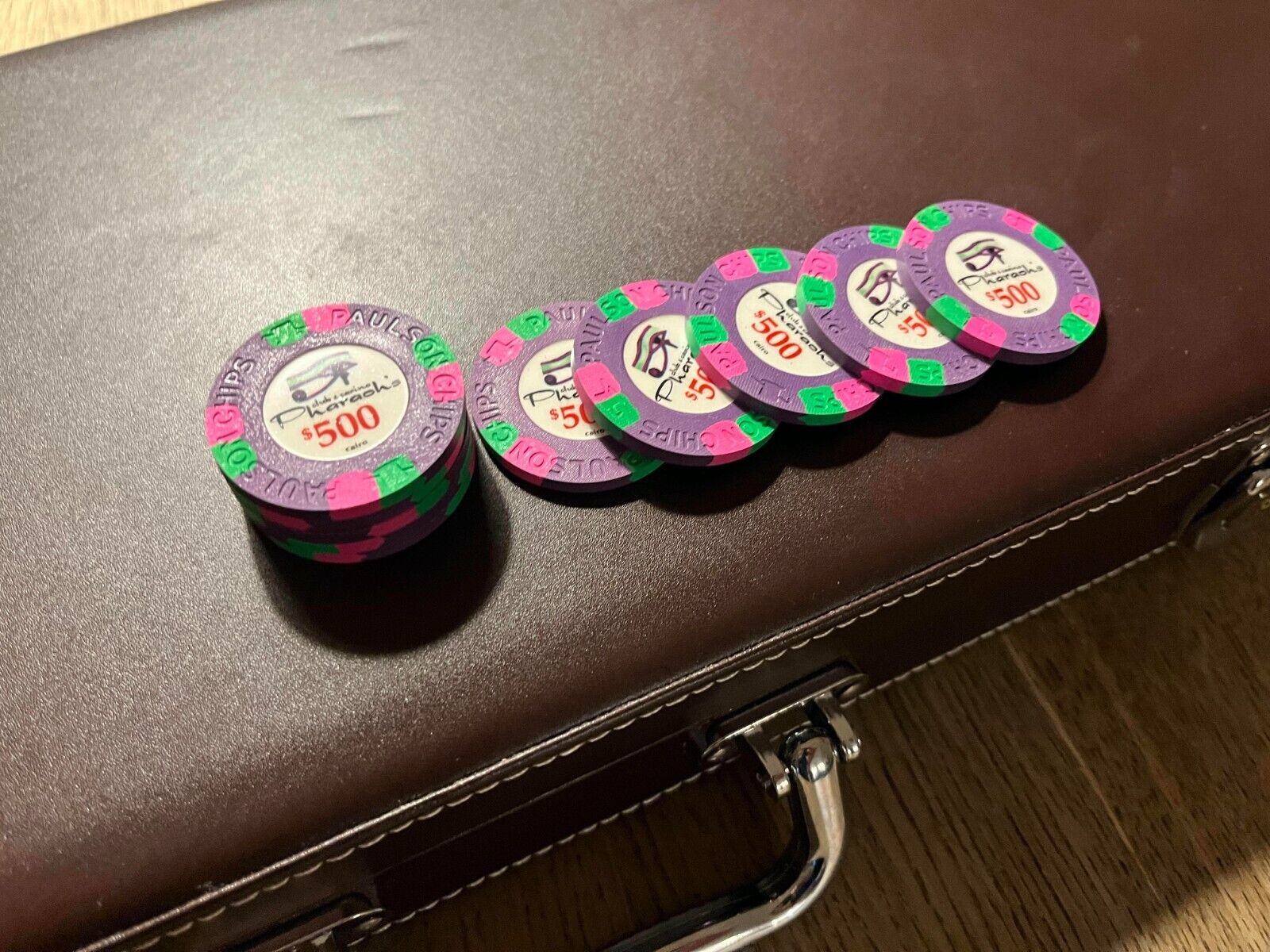 Paulson Pharaoh’s Poker Chips (10 x $500)