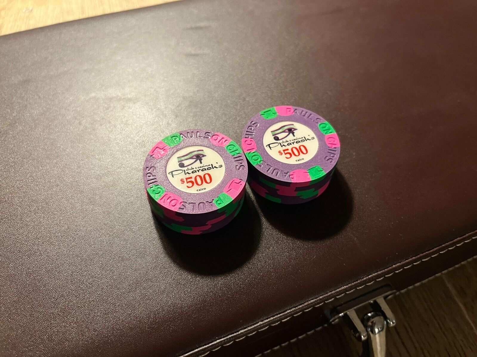 Paulson Pharaoh’s Poker Chips (10 x $500)