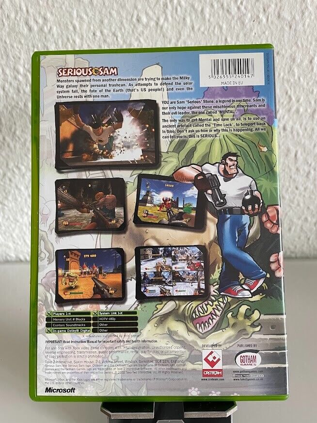 Serious Sam XBOX Retro Video Game