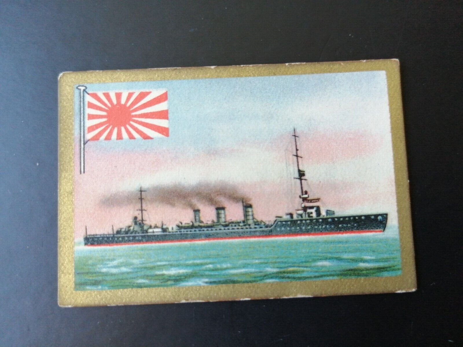 German SABA tobacco ship trading card 1931-33No 186"Tatsuta" Japan