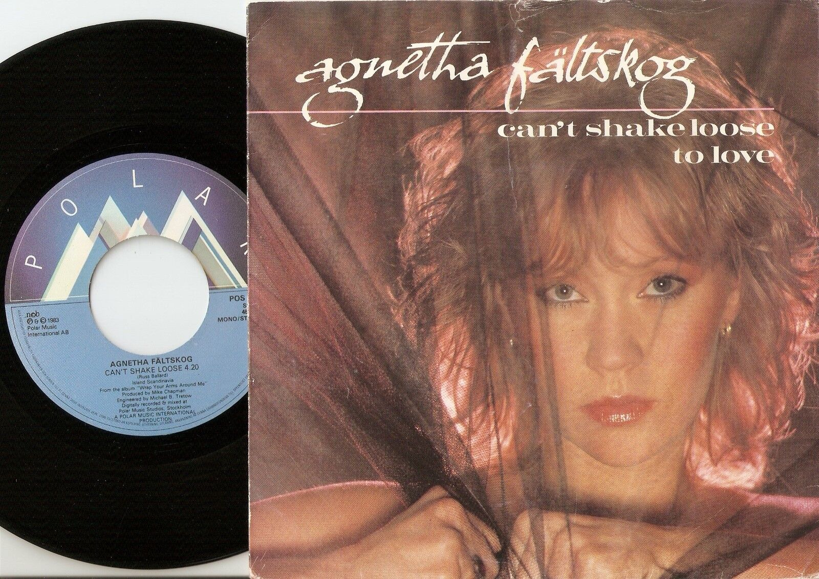 AGNETHA FÄLTSKOG CAN`T SHAKE LOOSE  TO LO SWEDISH 45+PS 1983 ABBA NCB POLAR