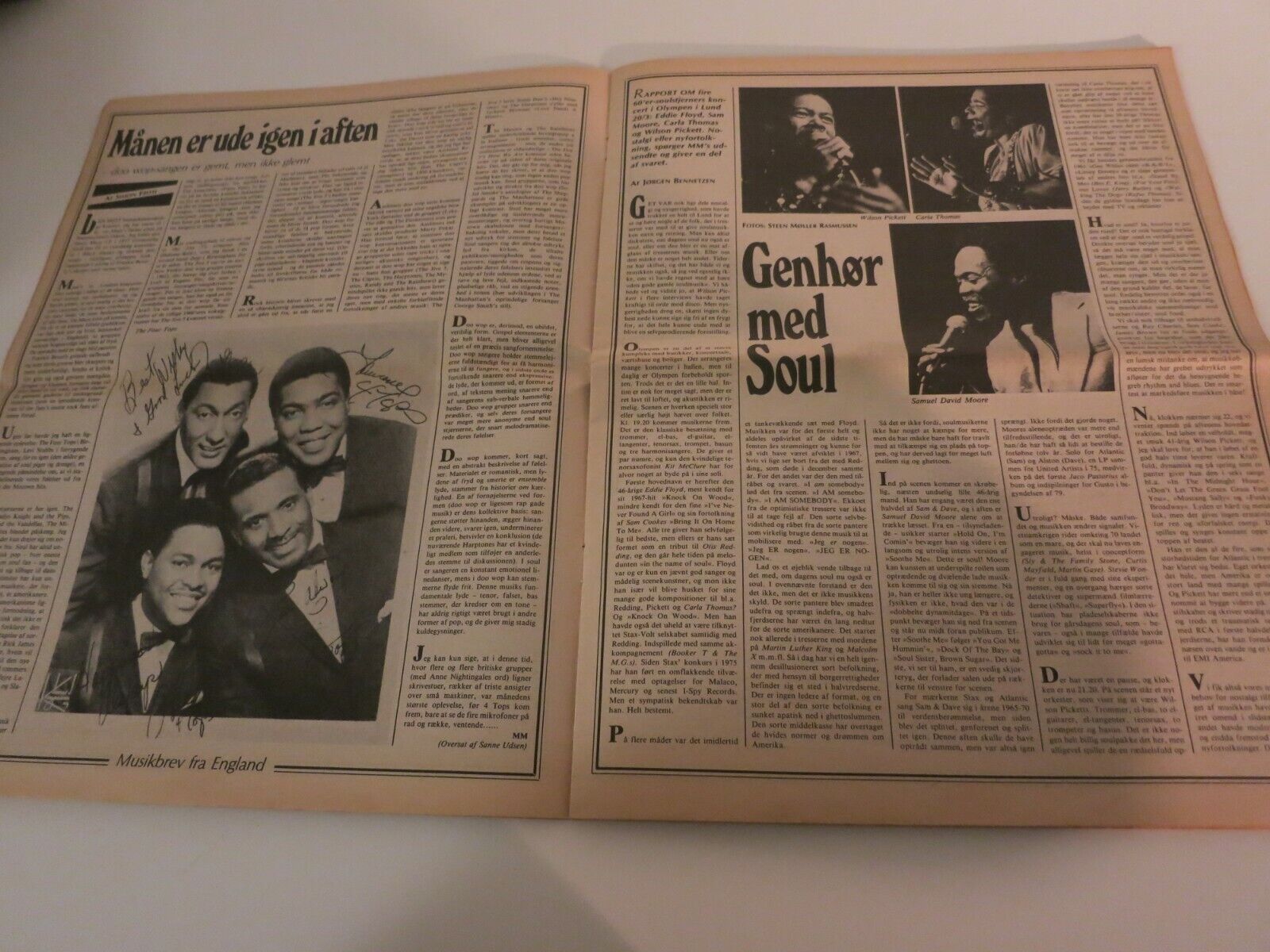 Danish Magazine 1982 MARIE BERGMAN Brian Eno MILES DAVIS Human League Vega NA14