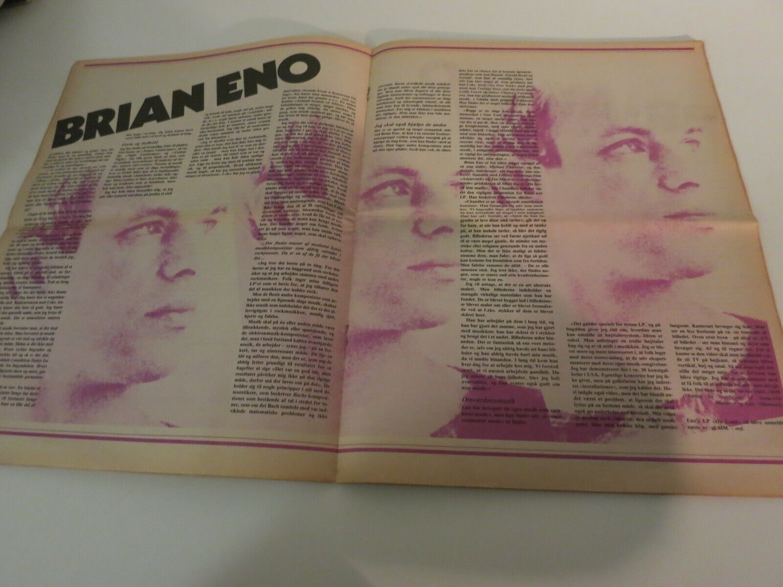 Danish Magazine 1982 MARIE BERGMAN Brian Eno MILES DAVIS Human League Vega NA14