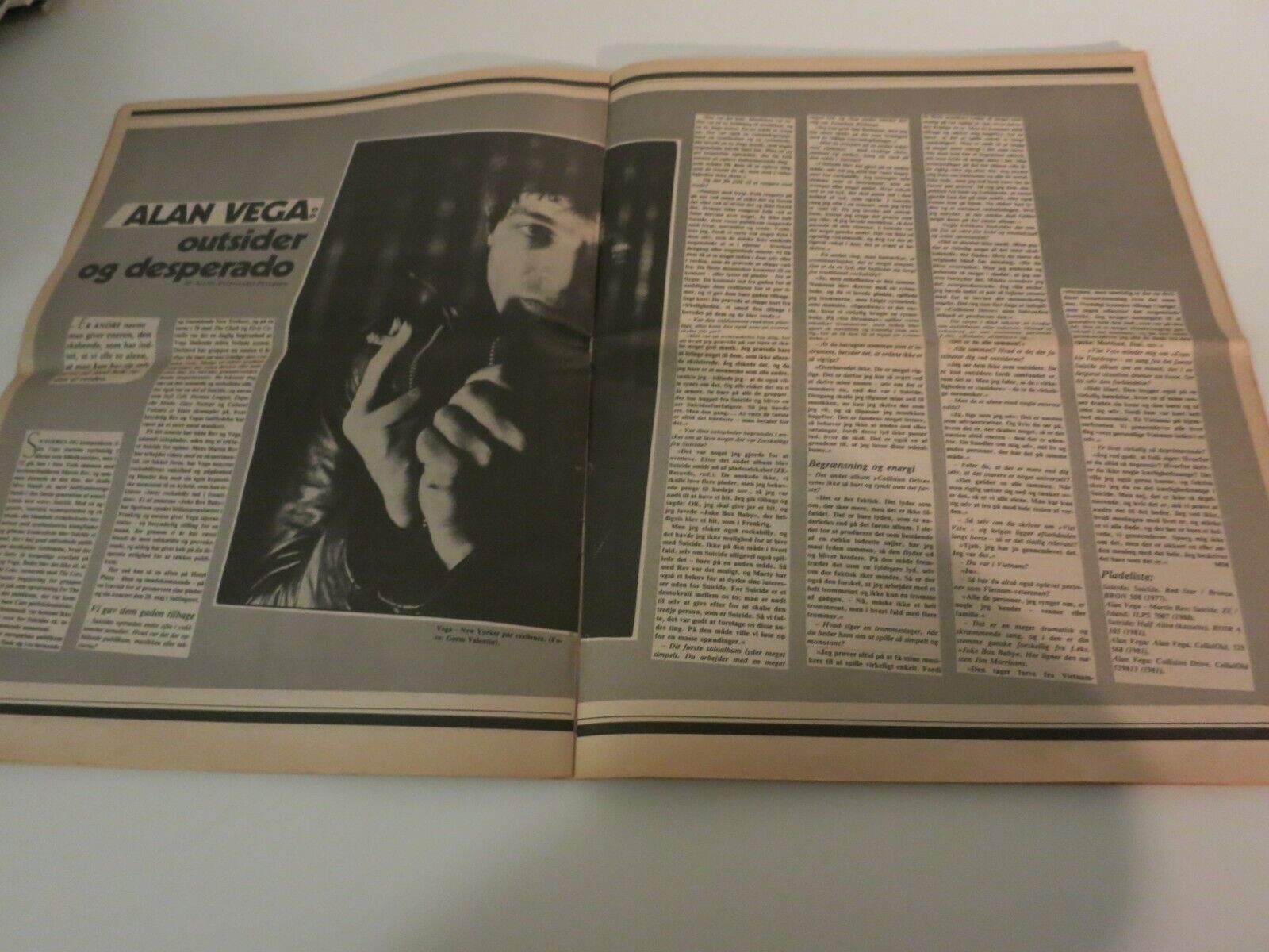 Danish Magazine 1982 MARIE BERGMAN Brian Eno MILES DAVIS Human League Vega NA14