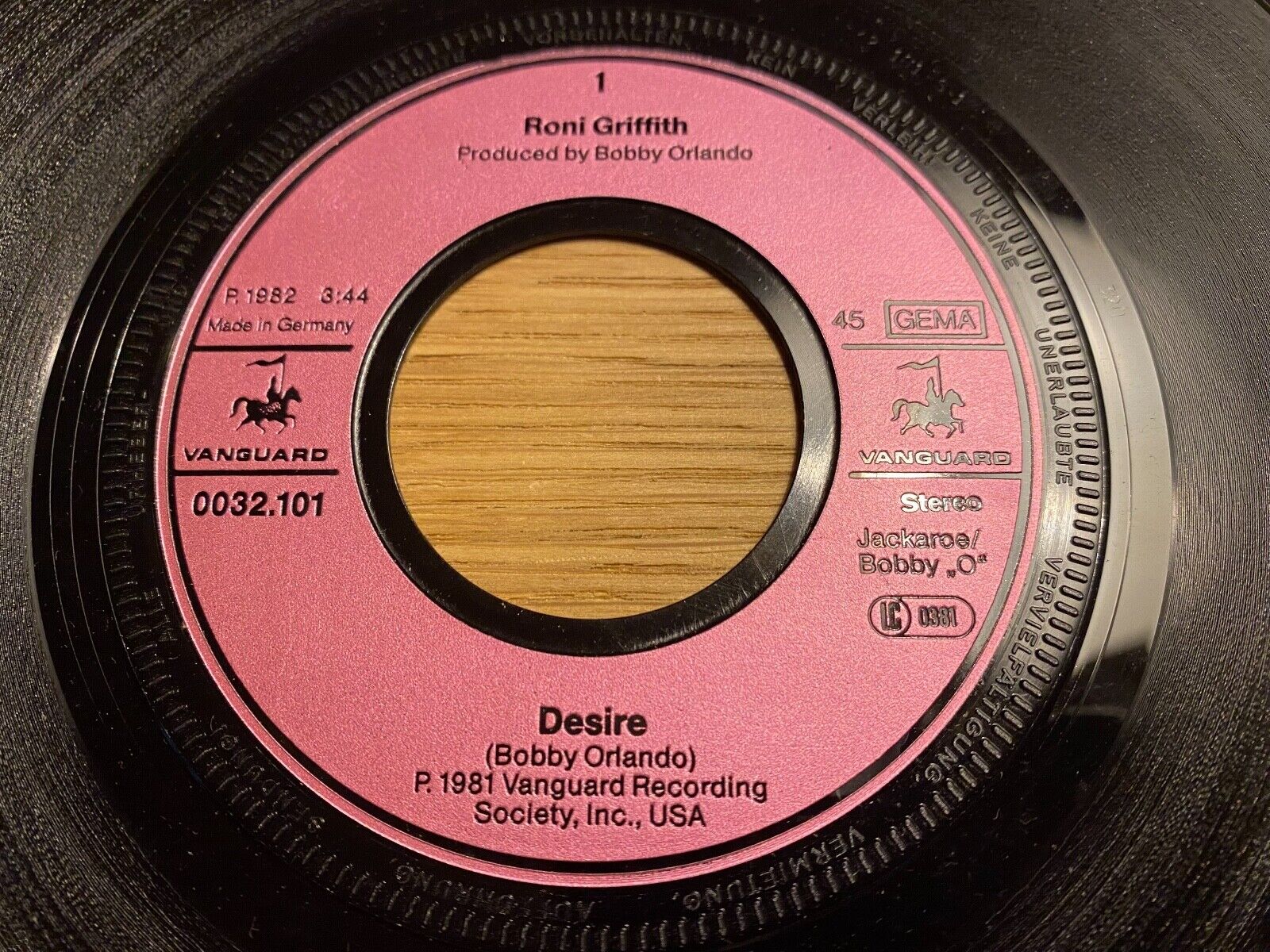 RONI GRIFFITH BOBBY O "DESIRE/I WANT YOUR LOVIN´" 1981 METRONOME RECORDS GERMANY