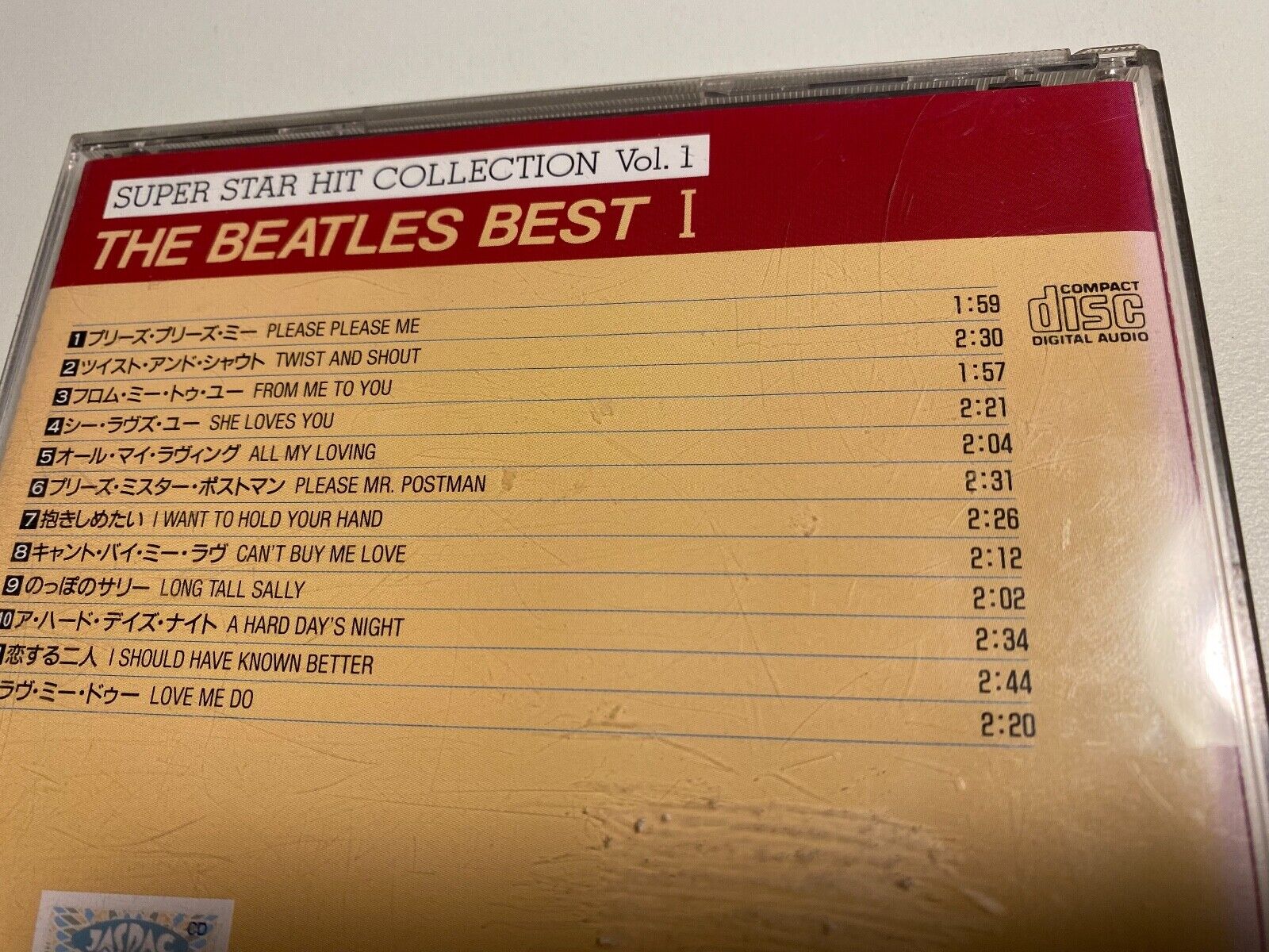 THE BEATLES "BEST 1" 1985 CD ORIGINAL COLLECTION 1985 12 TRACK JAPANESE PRESSING