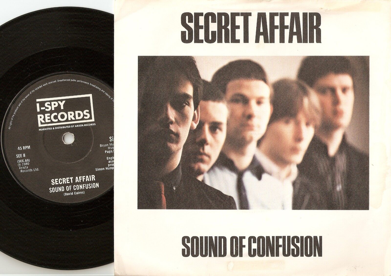 SECRET AFFAIR SOUND OF CONFUSION  TAKE IT OR LEAVE IT 45+PS 1980 MOD REVIVAL