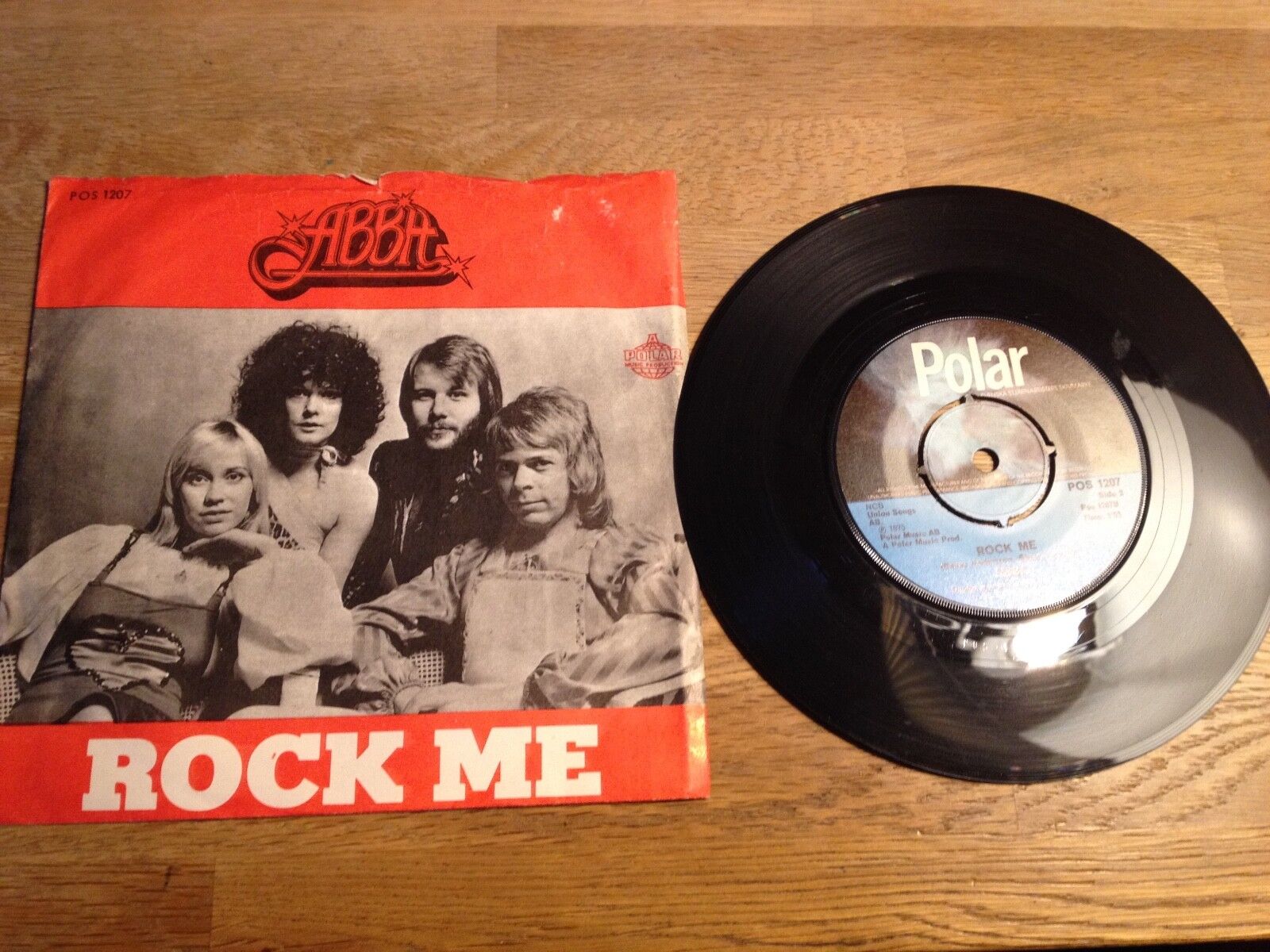 ABBA "ROCK ME/I DO I DO I DO" POLAR RECORDS AB SWEDEN 1975 NCB POS1207 SWEDEN