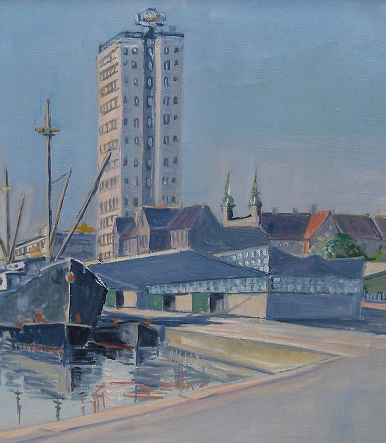 Roager Larsen (1914) Kalvebod brygge Copenhagen Waterfront 1950s