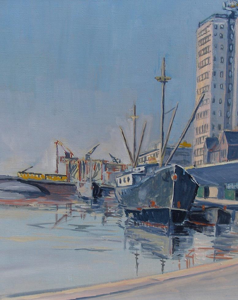 Roager Larsen (1914) Kalvebod brygge Copenhagen Waterfront 1950s