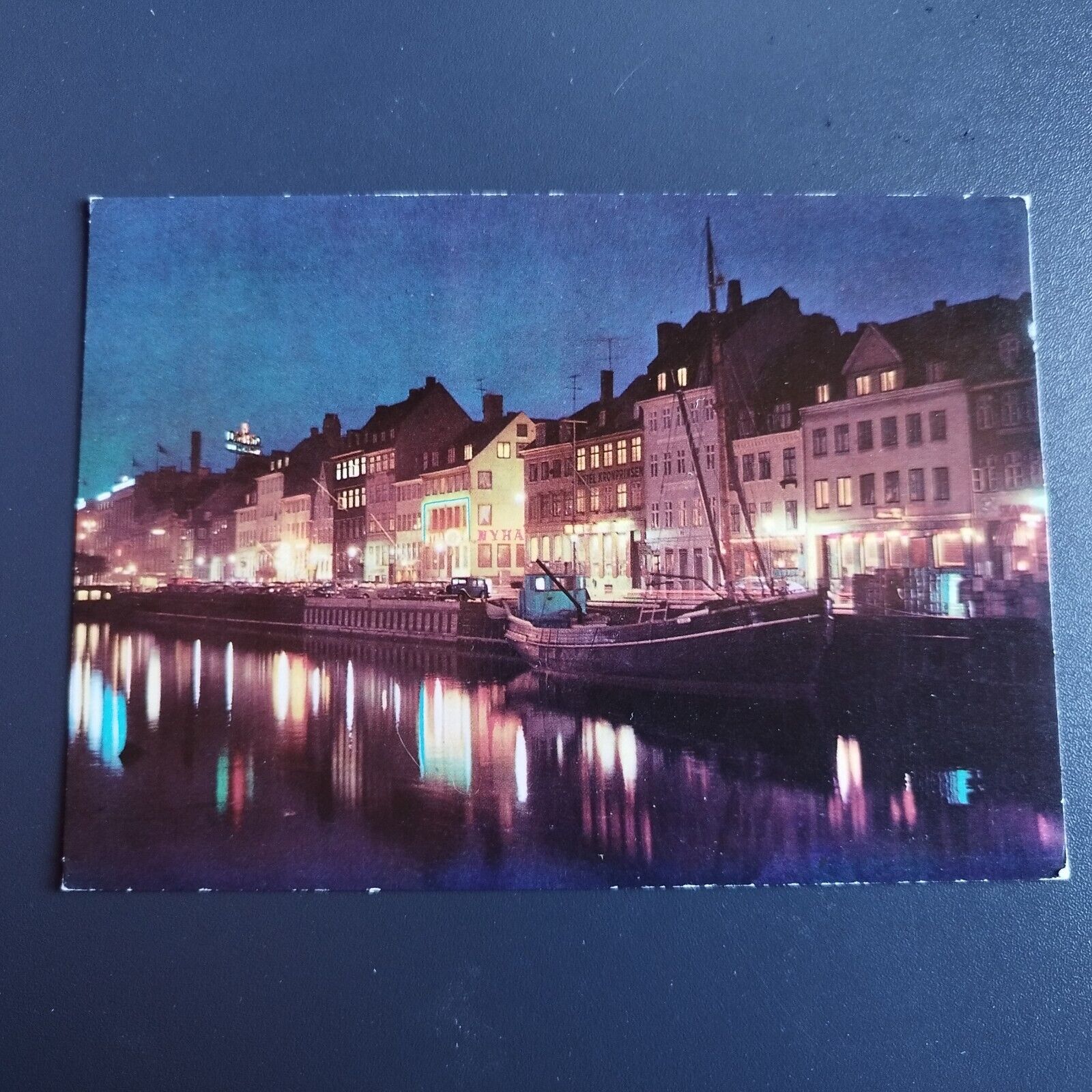 Denmark Copenhagen Nyhavn New Harbour By Night -Unposted  1980s- no 770