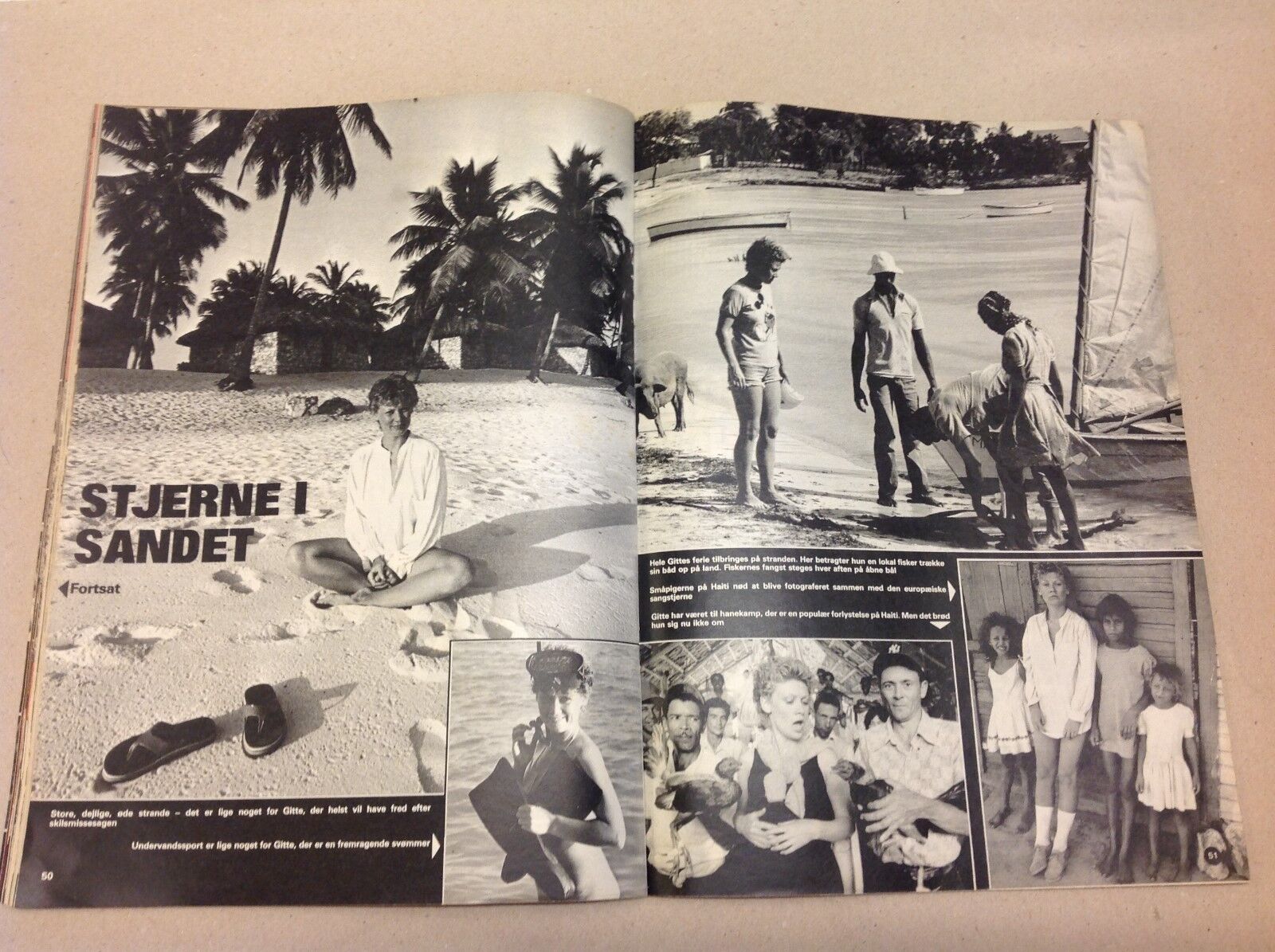 Gitte Henning or Hænning Front Cover Photos Interview Vtg Danish Magazine 1978