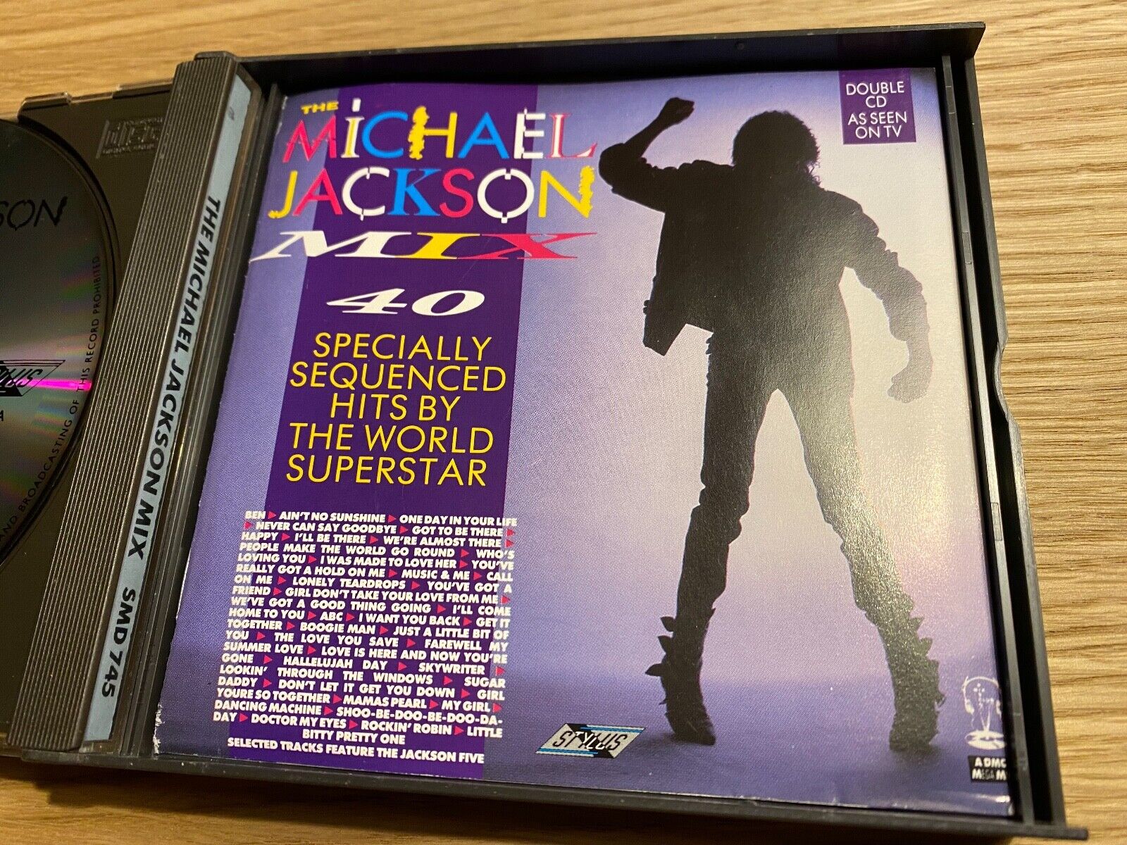 MICHAEL JACKSON "THE MICHAEL JACKSON MIX" 2 X CD ALBUM 1987 STYLUS EDITION DMC**