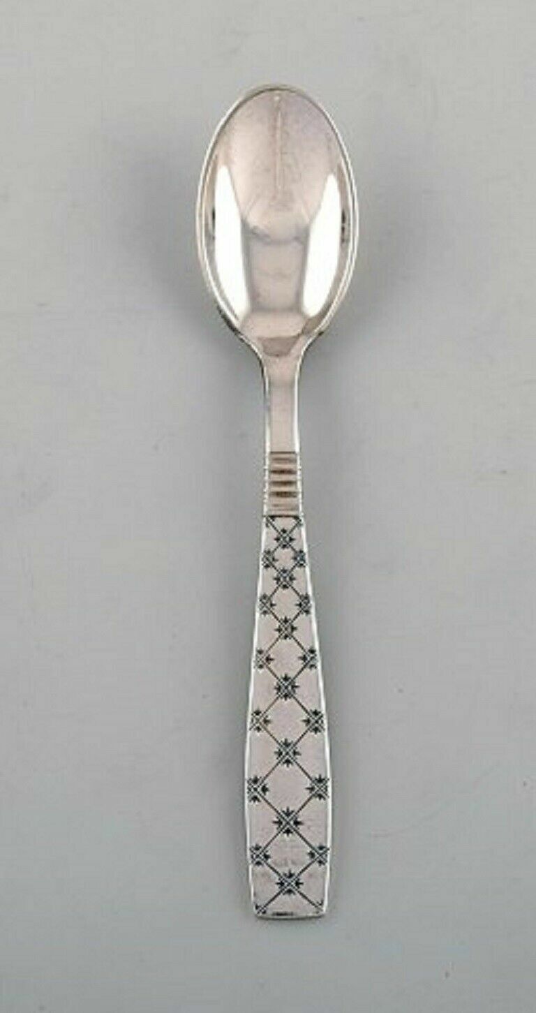 Jens H Quistgaard (1919-2008) Denmark 12 Star teaspoons in plated silver