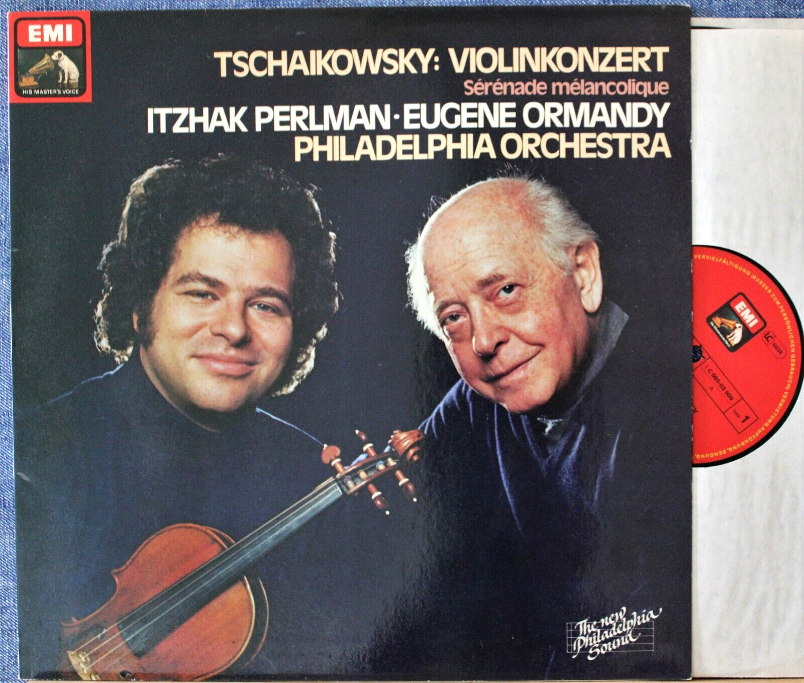 Perlman; Ormandy Tchaikovsky (Violin concerto; Serenade) EMI 065-03 509 NM