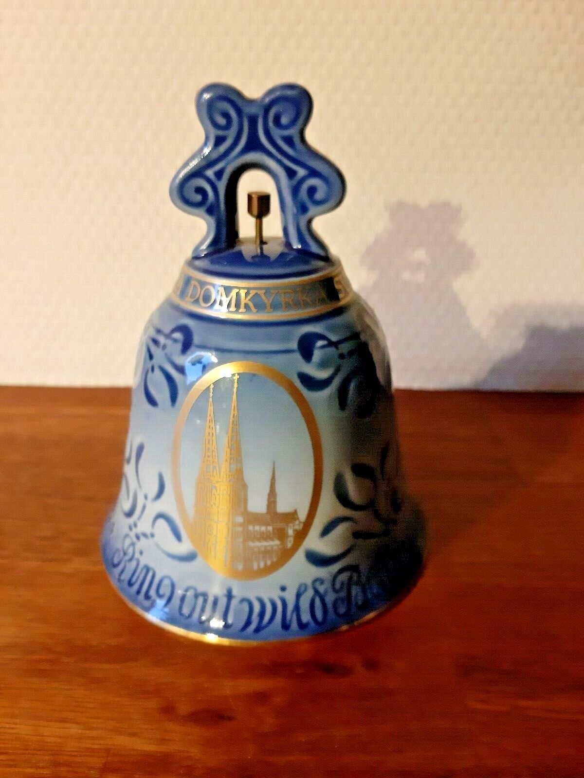 1981 Annual New Year Bell BING & GRONDAHL Royal Copenhagen UPPSALA CATHEDRAL